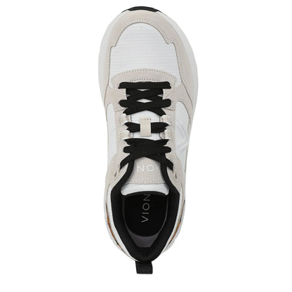 Vionic Women's Walk Max Skyline Sneaker White/Leopard Mesh and Suede 11 M