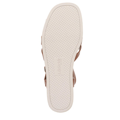 LifeStride Women's Grandiose Wedge Sandal Tan 8 M