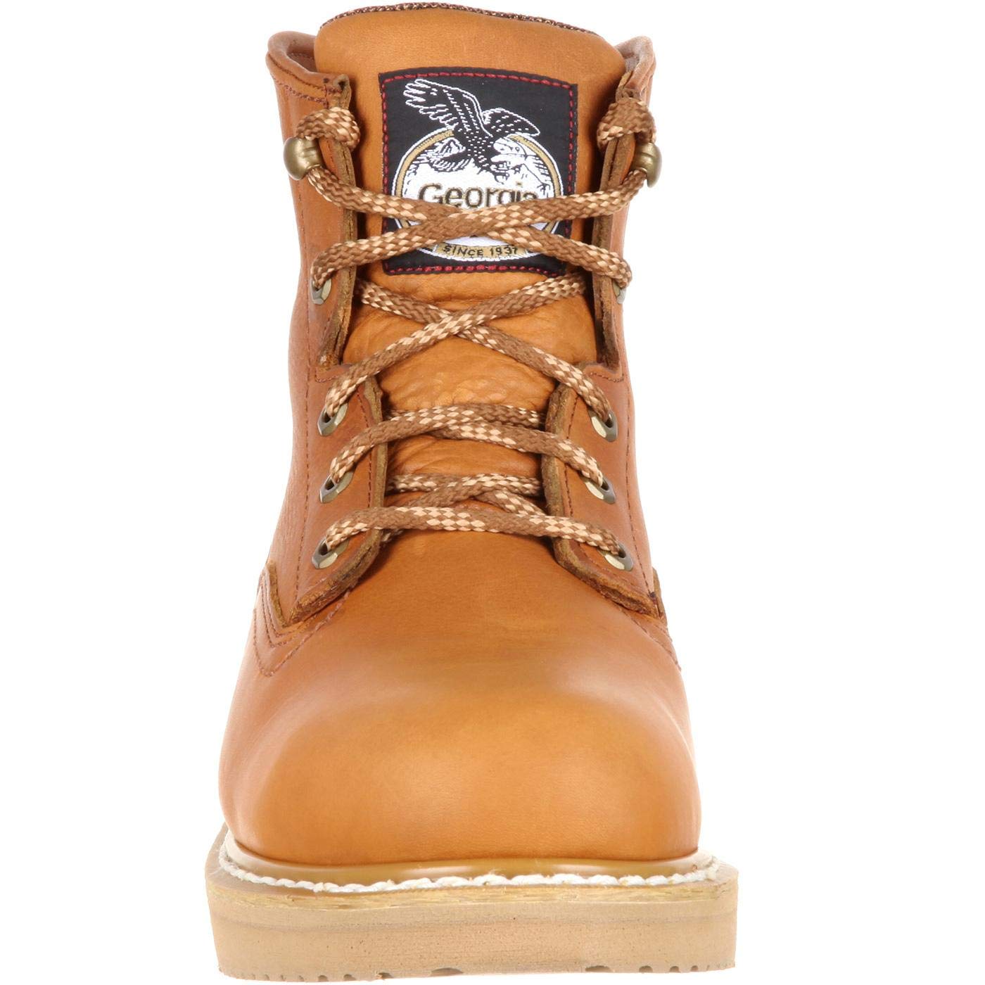 Georgia Boot Wedge Steel Toe Work Boot, Barracuda Gold, Size 10.5(M)