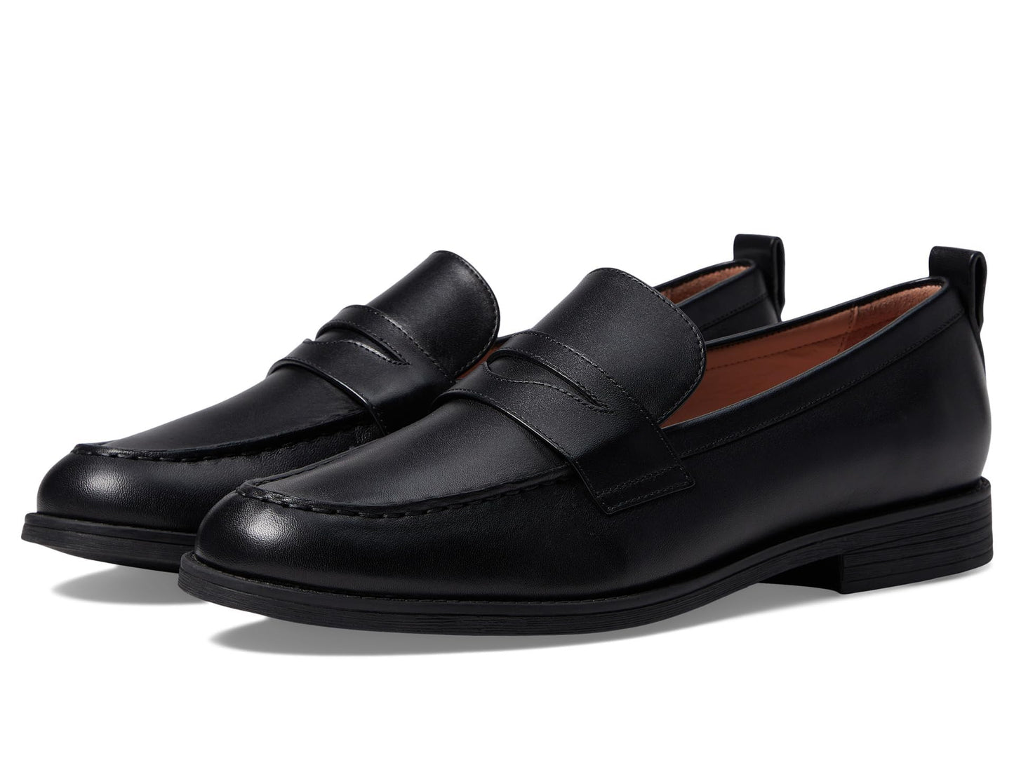 Cole Haan Women's Stassi Penny Loafer, Black Leather, 8.5-C US