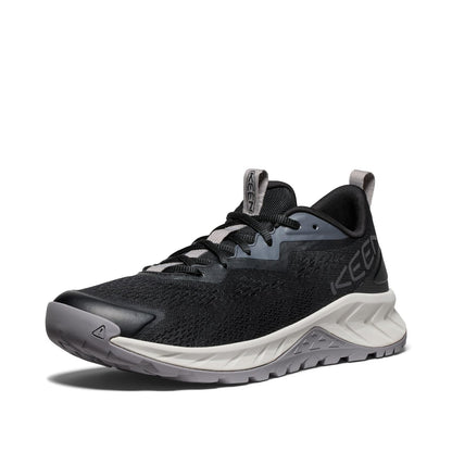 KEEN Men's Versacore Speed Breathable Vented Comfortable Hiking Shoes, Black/Steel Grey, 15