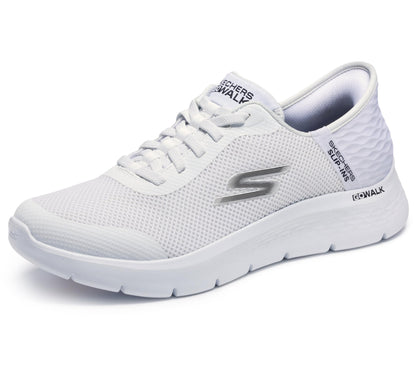 Skechers Men's Hands Free Slip-ins: Go Walk Flex Hands Up Sneaker, White, 9