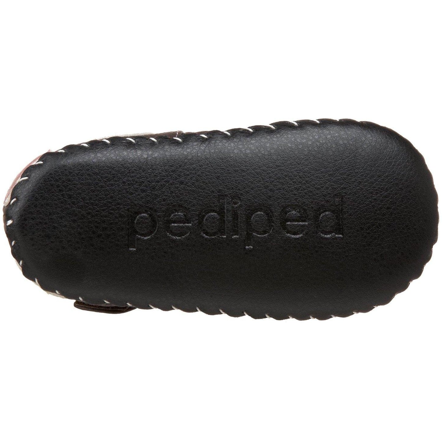 pediped Originals Giselle Mary Jane Crib Shoe (Infant),Chocolate Brown,Small (6-12 Months)