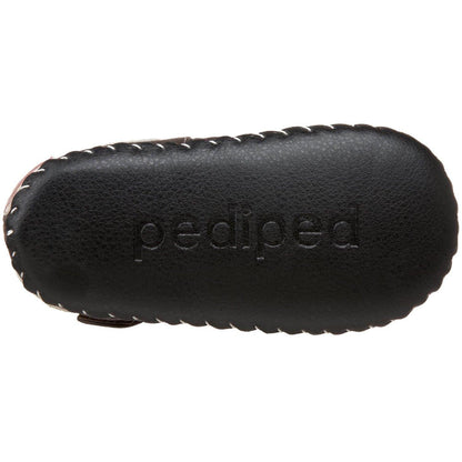 pediped Originals Giselle Mary Jane Crib Shoe (Infant),Chocolate Brown,Small (6-12 Months)