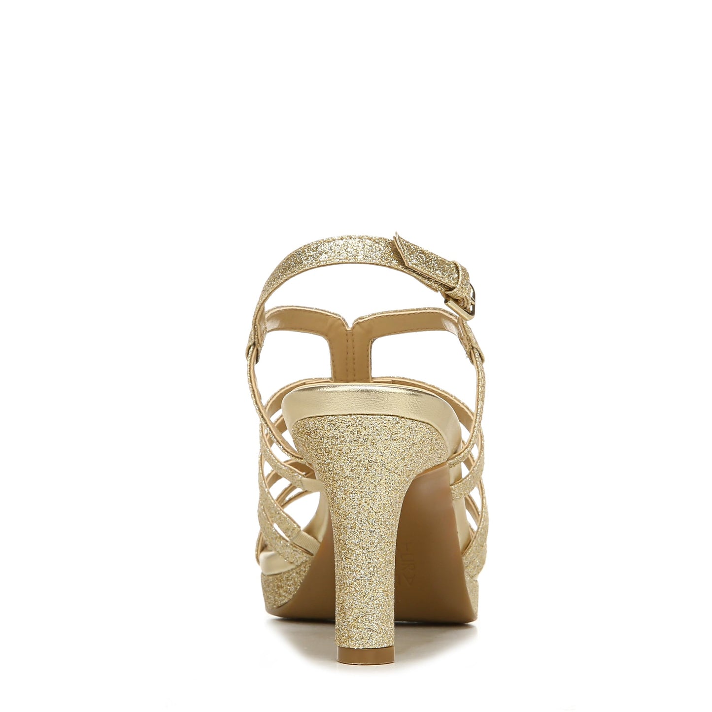Naturalizer Women's Baylor Heeled Sandal Gold Glitter 8 M