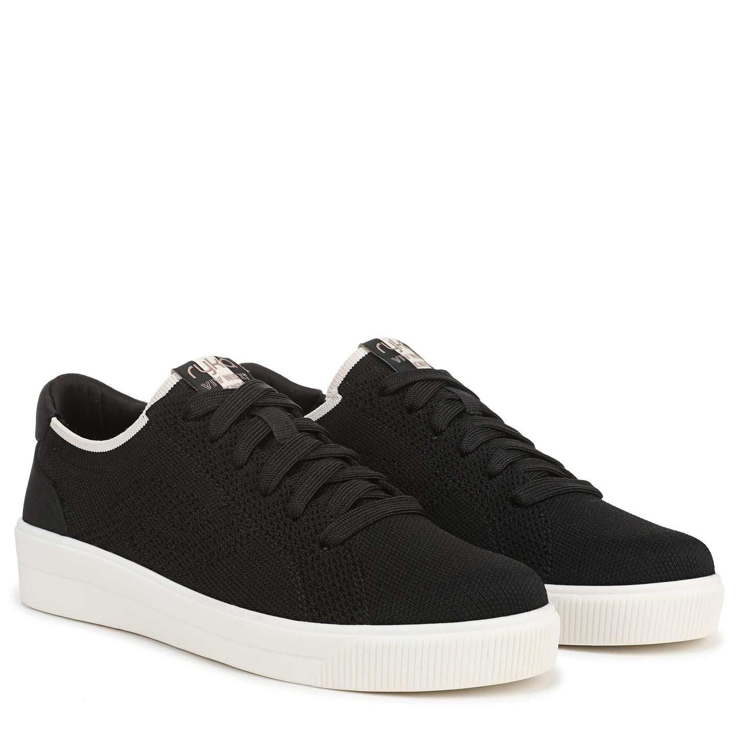 Ryka Women's Viv Next Knit Court Inspired Shoes Black 8.5 W