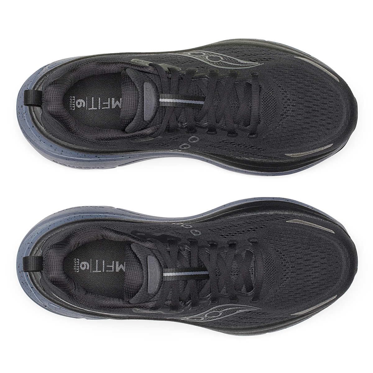 Saucony Men's Hurricane 25 Sneaker, Black/Shadow, 10.5