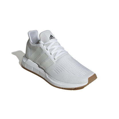 adidas Mens Swift Run White/White/Core Black 10