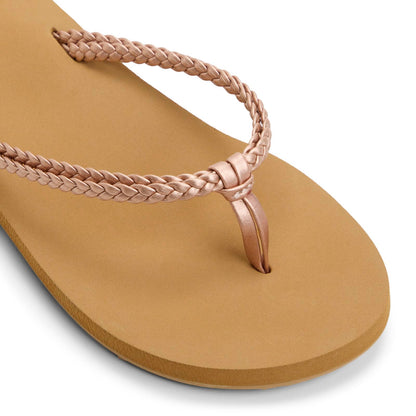 Roxy Women's Costas Flip Flop, Rose Gold, 7