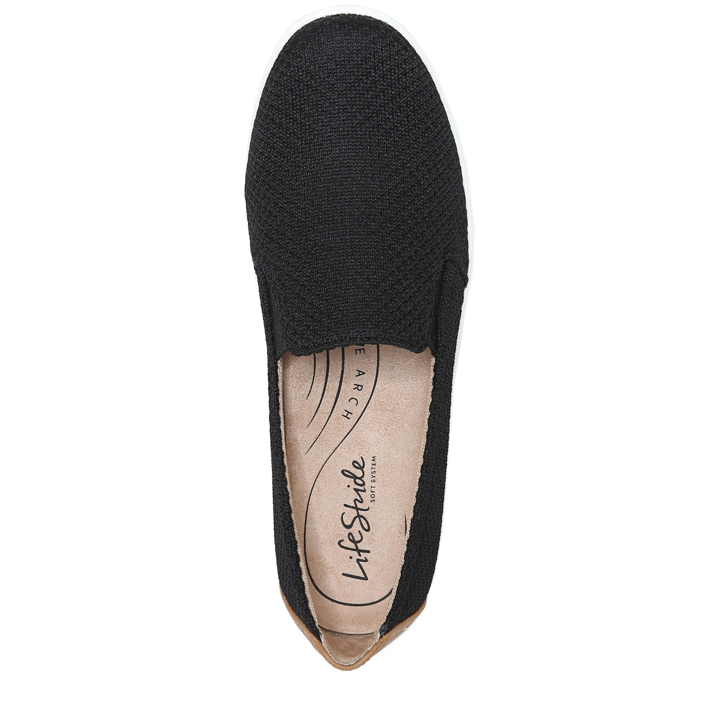 Life Stride Womens Next Level Sneaker Black Fabric 8.5 M