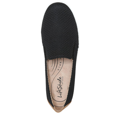 Life Stride Womens Next Level Sneaker Black Fabric 8.5 M