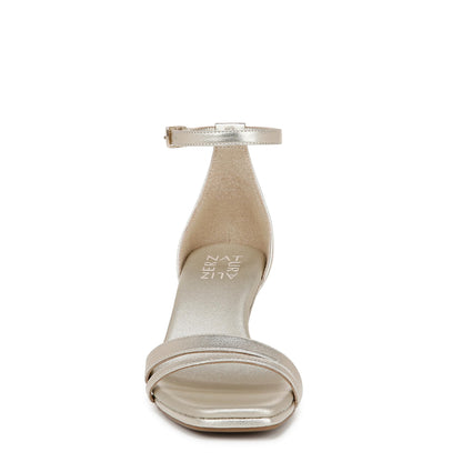 Naturalizer Womens Khloe Heeled Sandal Champagne Metallic 7 M