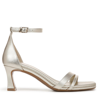 Naturalizer Womens Khloe Heeled Sandal Champagne Metallic 7 M