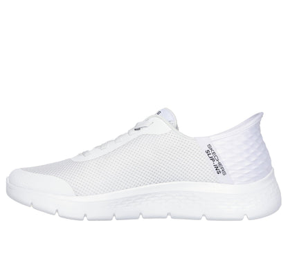 Skechers Men's Hands Free Slip-ins: Go Walk Flex Hands Up Sneaker, White, 9
