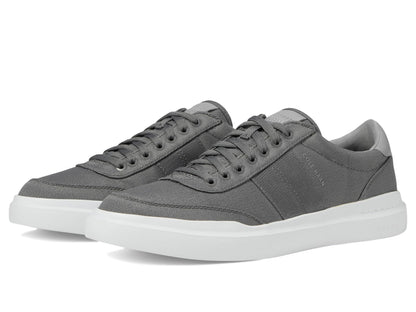 Cole Haan Men's Grandpro Rally Canvas Court 2, Quiet Shade/Sleet/Optic White, 13-W US