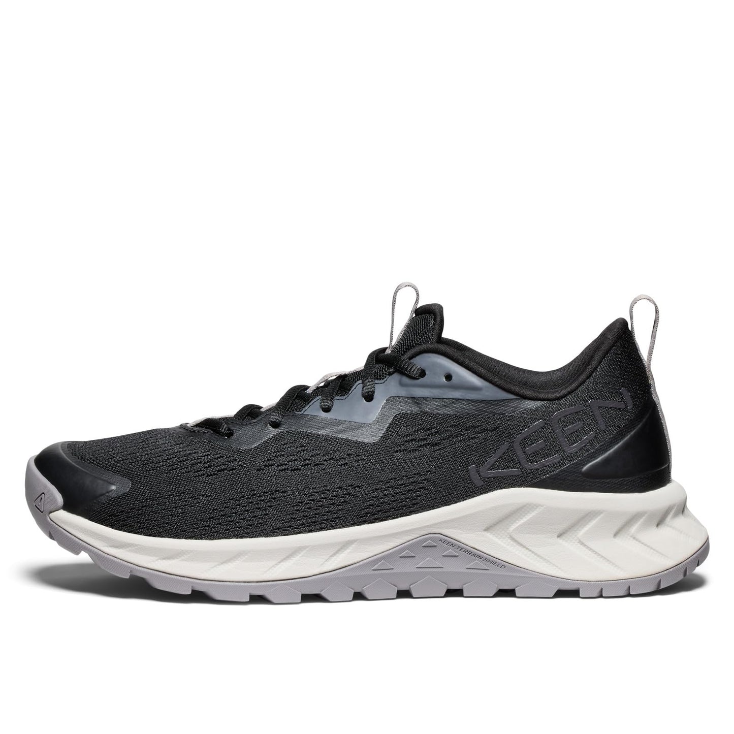 KEEN Men's Versacore Speed Breathable Vented Comfortable Hiking Shoes, Black/Steel Grey, 15