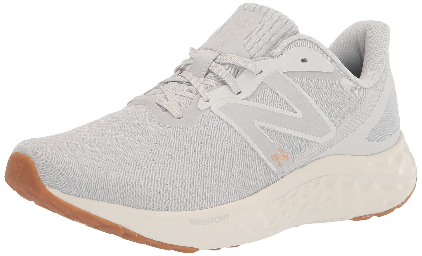 New Balance Women's Fresh Foam Arishi V4 Running Shoe, Summer Fog/Nimbus Cloud/Light Gold Metallic, 8