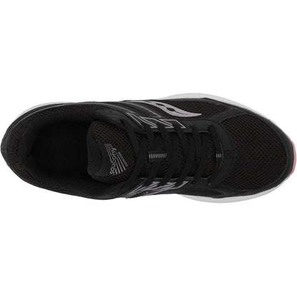 Saucony Women's Cohesion 14 Running Shoe, Black/Pink, 6 Wide