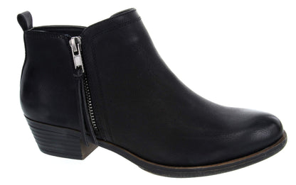 LONDON FOG Women's Tina Ankle Bootie Black 6.5