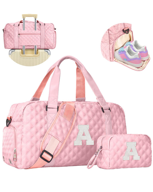 READ DESCRIPTION Personalized Travel Duffle Bag: Weekender Dance Cheer bag with Shoe Compartment