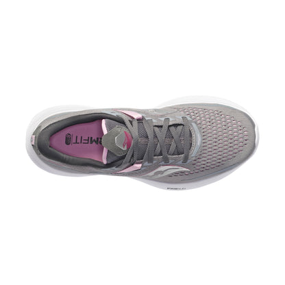 Saucony Ride 15 Women Running Shoe, Alloy Quartz, 8.5 Wide
