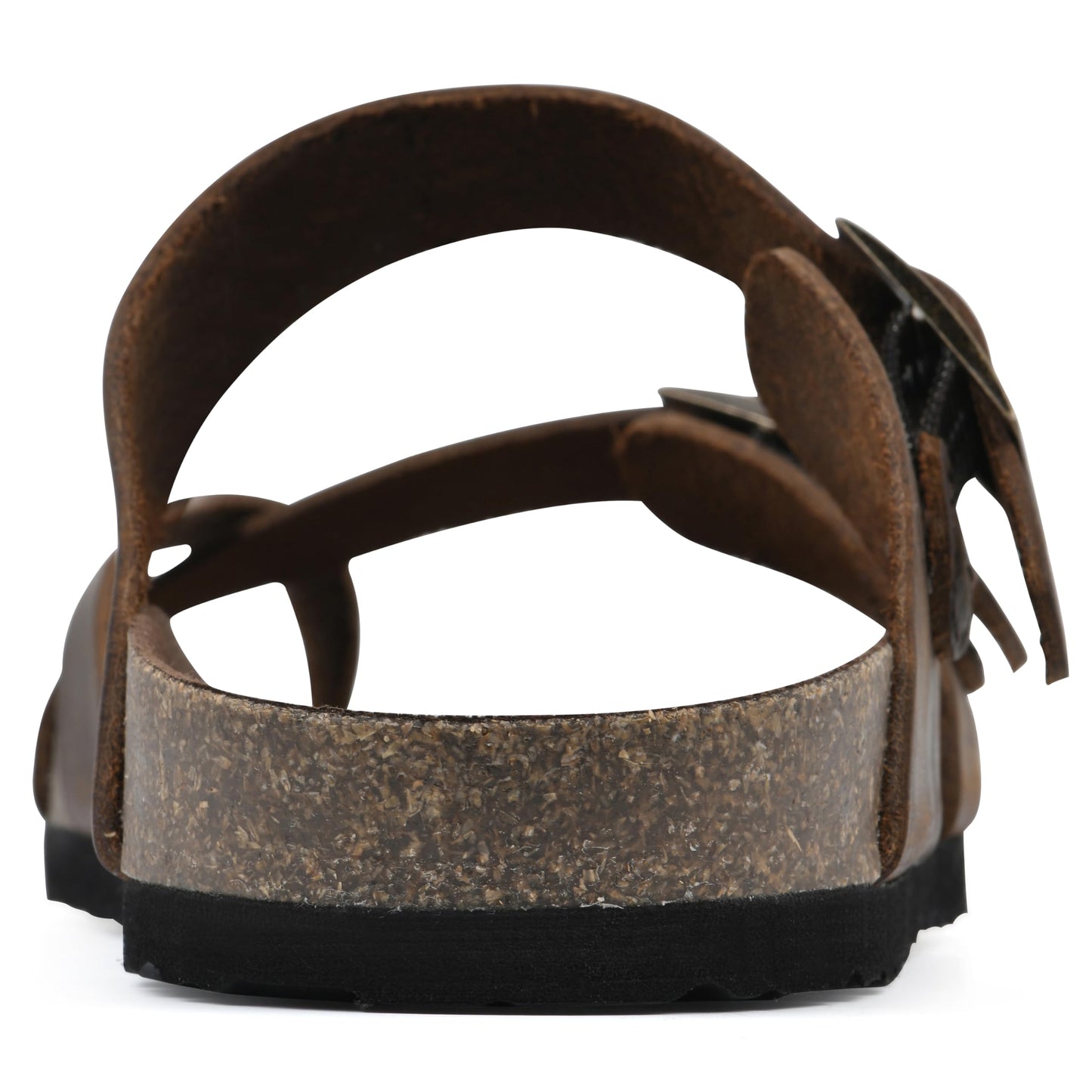 WHITE MOUNTAIN Shoes Gracie Women's Flat Sandal, Brown/Leather, 9 M