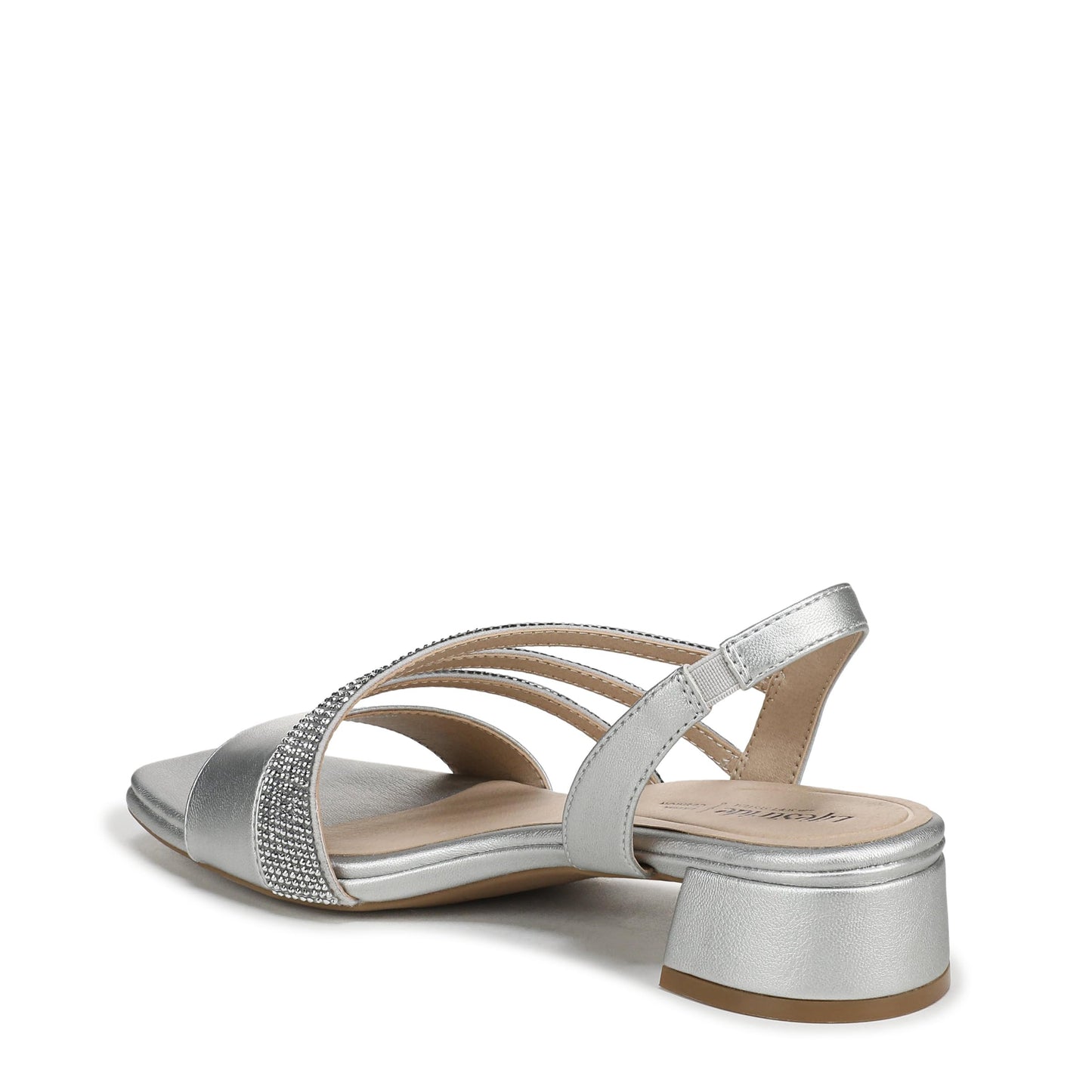 LifeStride Women's Joy Sandal Silver Synthetic 8.5 W