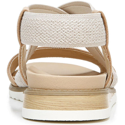 Dr. Scholl's Shoes Womens Islander Strappy Flat Sandal, Tawny Birch Microfiber, 9.5 US