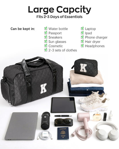 READ DESCRIPTION Personalized Travel Duffle Bag: Weekender Dance Cheer bag with Shoe Compartment