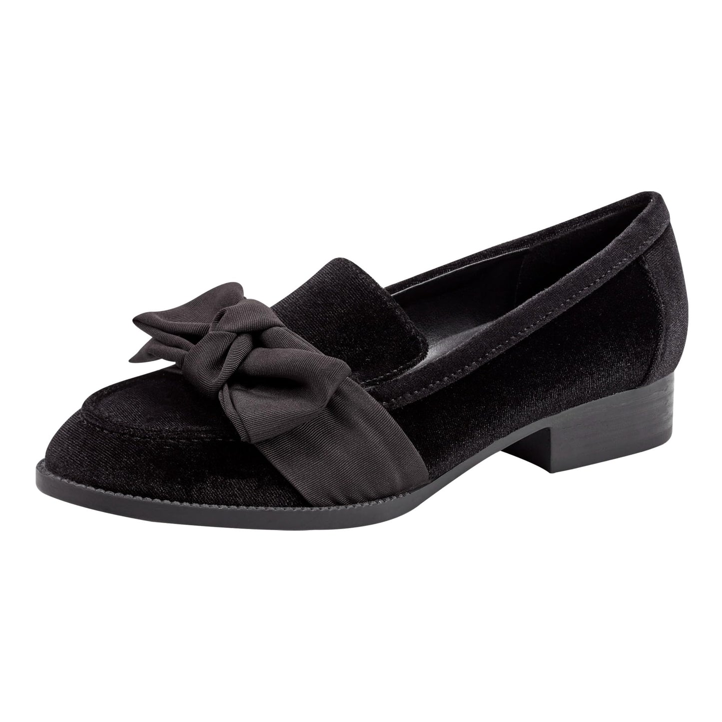 Bandolino Womens Lindio Black Velvet 7 Medium