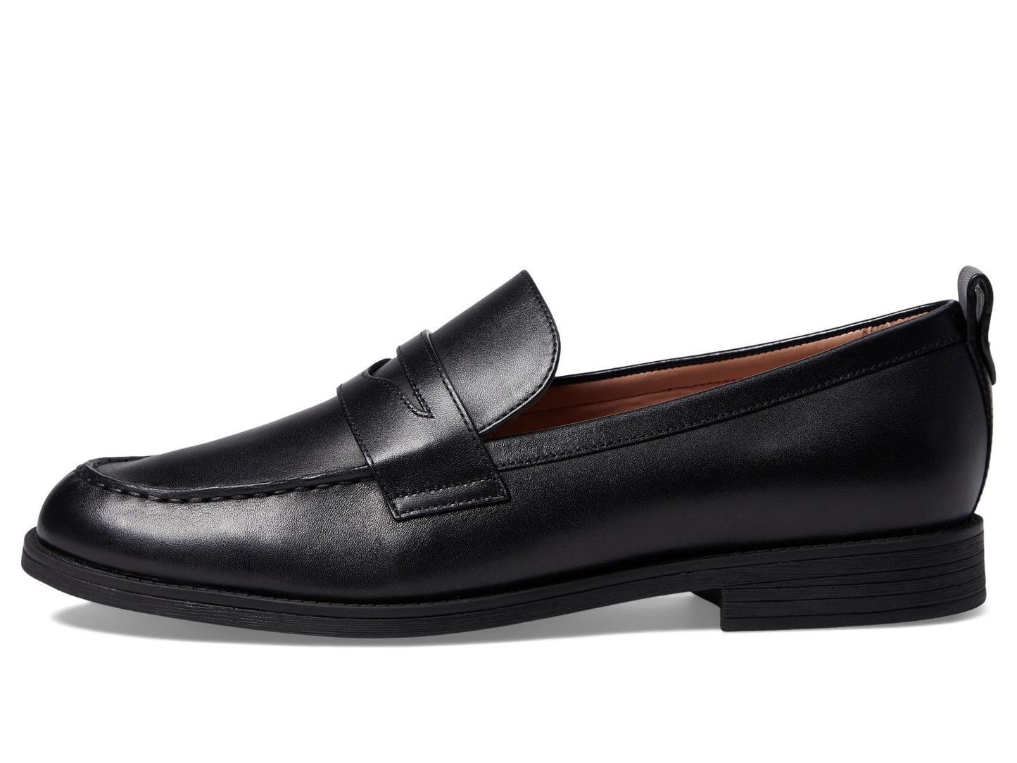 Cole Haan Women's Stassi Penny Loafer, Black Leather, 8.5-C US