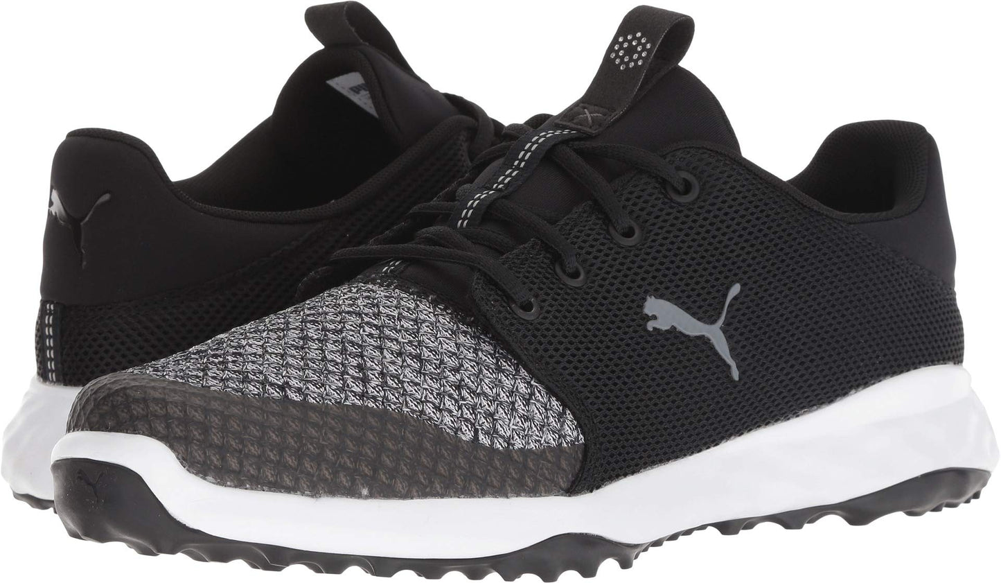 Puma Golf Men's Grip Fusion Sport Golf Shoe, Puma Black-Quiet Shade, 12 M US