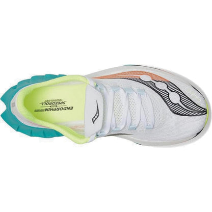 Saucony Women's Endorphin Pro 4 Sneaker, White/Mutant, 7.5