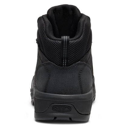KEEN Utility Mens Skokie Waterproof Work Boots (Soft Toe), Black/Black 13 Medium