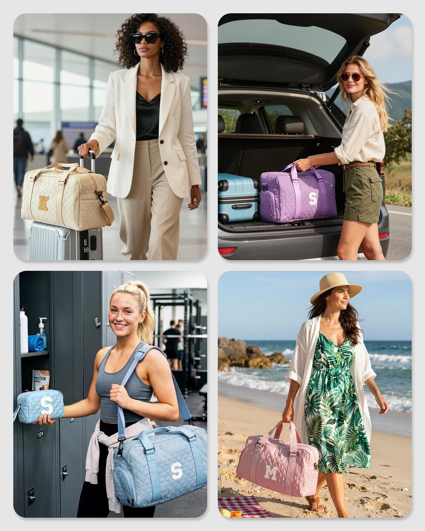 READ DESCRIPTION Personalized Travel Duffle Bag: Weekender Dance Cheer bag with Shoe Compartment