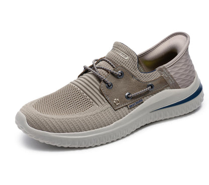 Skechers Men's Slip-ins: Delson 3.0-Roth Loafer, Taupe, 10.5