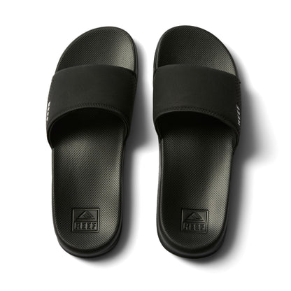 Reef One Slide Mens Sandal, Lightweight & Water Friendly, Black, 10