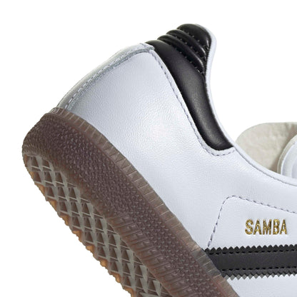 Adidas Unisex-Kids Samba Indoor, White/None/None, 5.5
