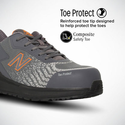 New Balance Composite Toe Safety Shoe for Men Speedware - Slip Resistant, Puncture Resistant, Electrical Hazard