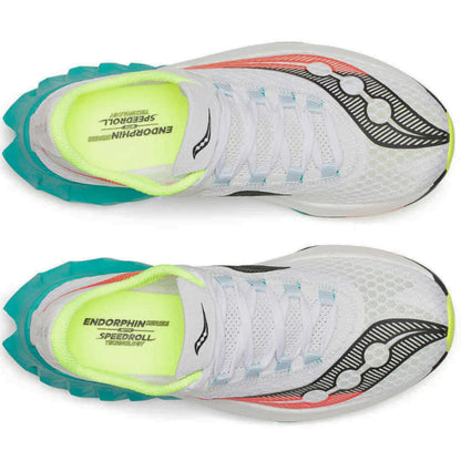 Saucony Women's Endorphin Pro 4 Sneaker, White/Mutant, 7.5