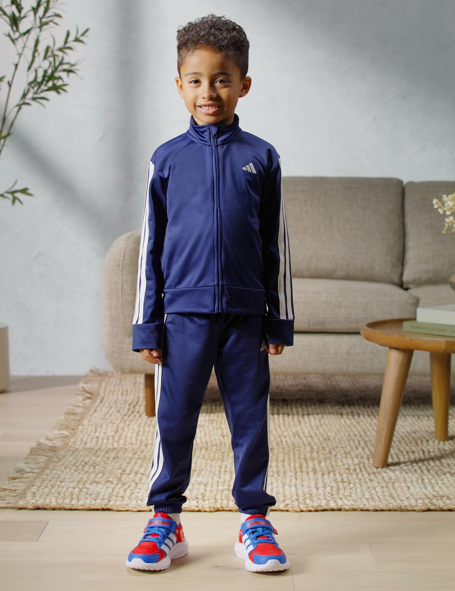 adidas Unisex-Kids Marvel Lightorama Spider-man Childre, Better Scarlet/White/Bright Royal, 11