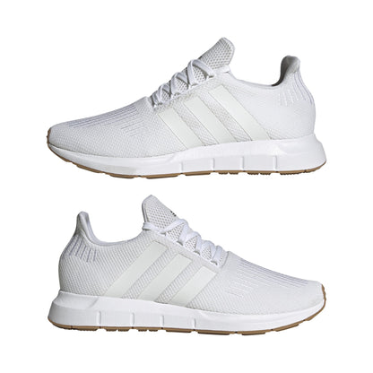adidas Mens Swift Run White/White/Core Black 11