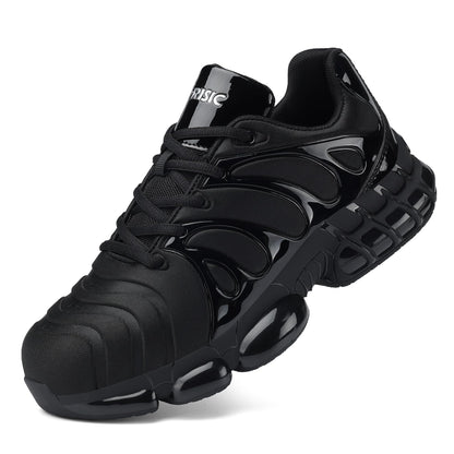 ARISIC Steel Toe Shoes Men Women Lightweight Safety Composite Toe Shoes Comfortable Zapatos para Hombre Zapatos Trabajo Walking Sneakers Black
