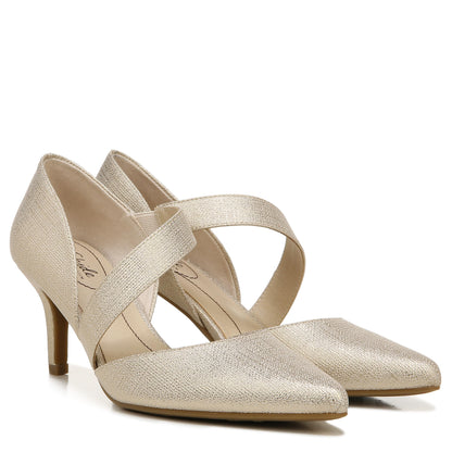LifeStride Women's Suki Pump Platino Silver 10 M