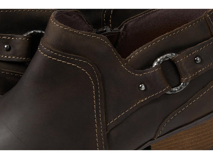 Clarks Women's Charlten Grace Ankle Boot, Taupe Oily Leather, 7 Medium US