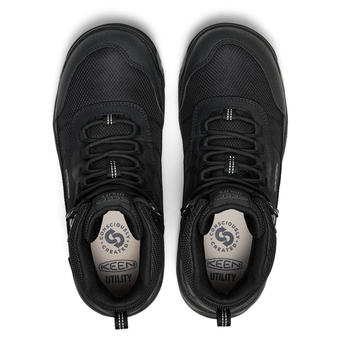 KEEN Utility Mens Skokie Waterproof Work Boots (Soft Toe), Black/Black 13 Medium