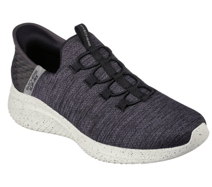 Skechers Men's Ultra Flex 3.0 Right Away Hands Free Slip-in Sneaker Loafer, Black, 12 Wide