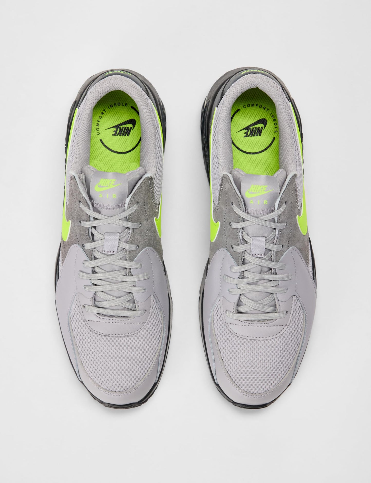 Nike Men's Air Max Excee Shoes, Atmosphere Grey/Neon Yellow-Anthracite, 13