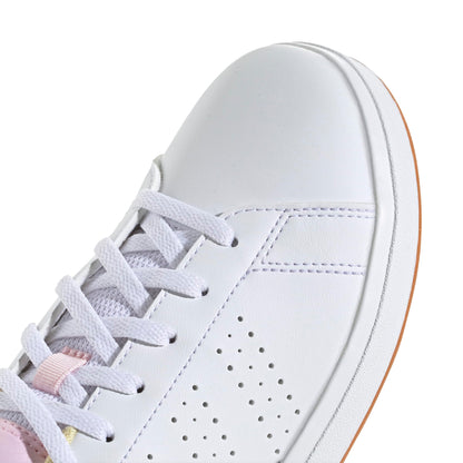 Adidas Unisex-Kids Advantage Base 2.0 Sportswear, White/Bliss Lilac/Clear Pink, 3