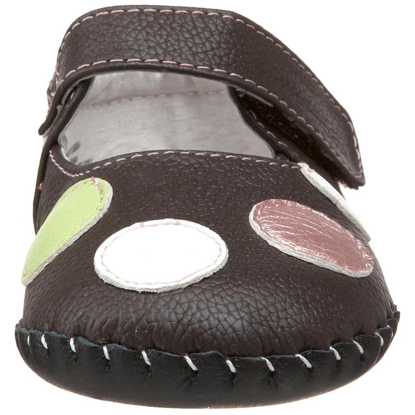 pediped Originals Giselle Mary Jane Crib Shoe (Infant),Chocolate Brown,Small (6-12 Months)